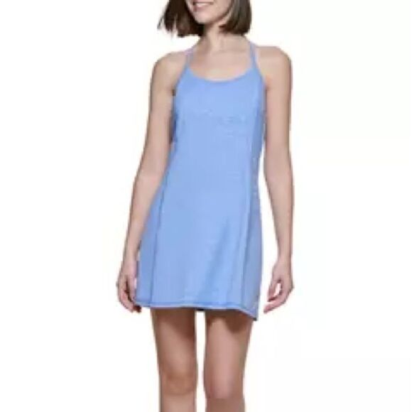 Calvin Klein Performance Women's Halter Peached Space Dye Sport Dress NWT - Picture 2 of 12